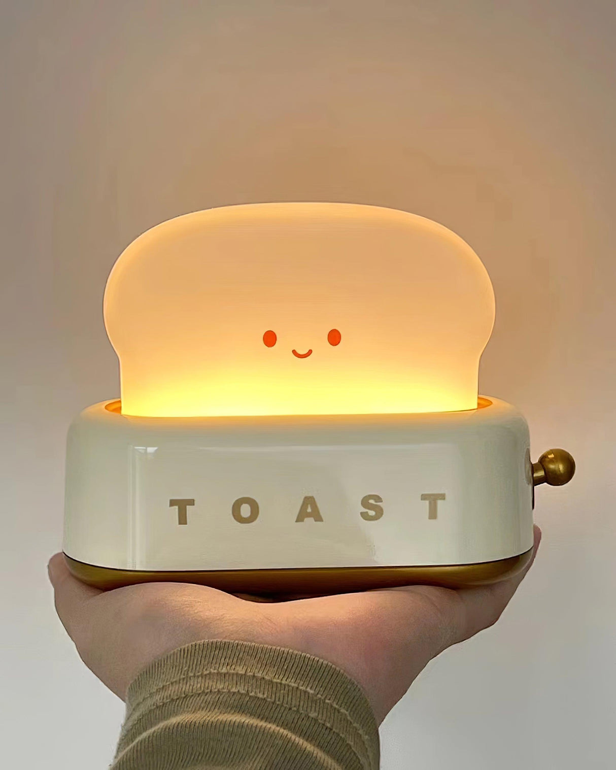 Modern Minimalist Toaster Table Lamp Plastic Acrylic 1-Light