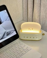 Modern Minimalist Toaster Table Lamp Plastic Acrylic 1-Light