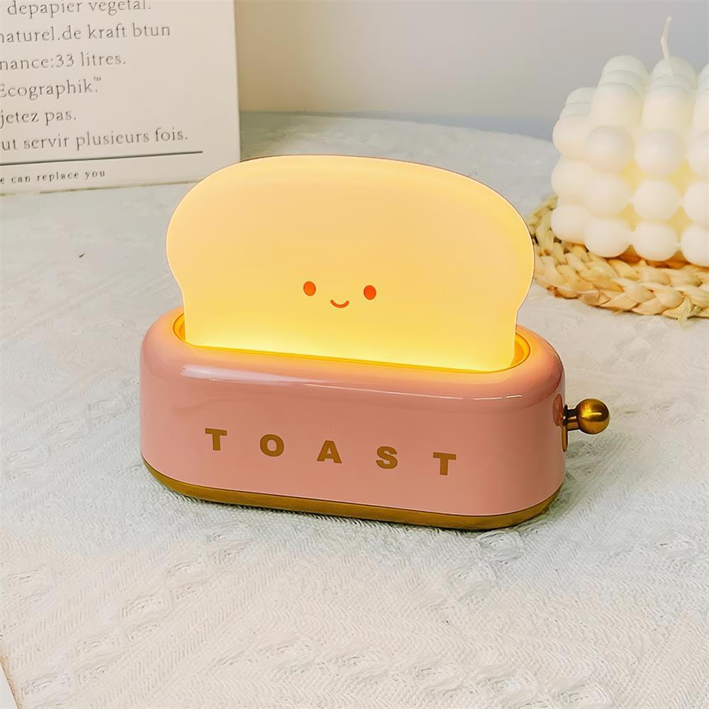 Modern Minimalist Toaster Table Lamp Plastic Acrylic 1-Light