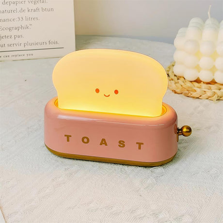 Modern Minimalist Toaster Table Lamp Plastic Acrylic 1-Light