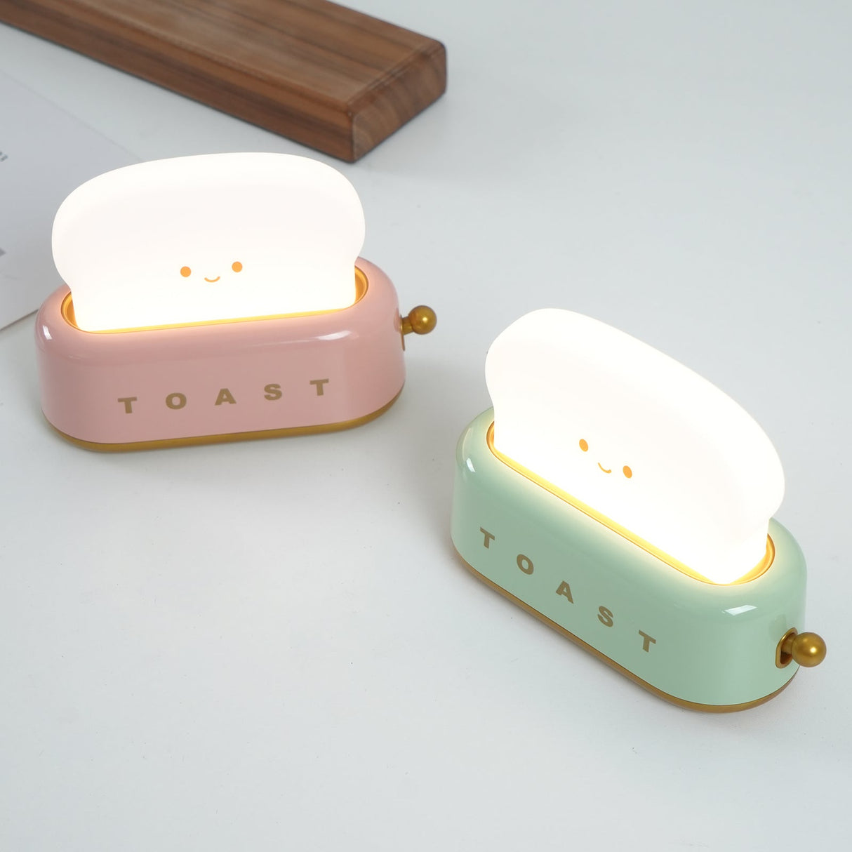 Modern Minimalist Toaster Table Lamp Plastic Acrylic 1-Light