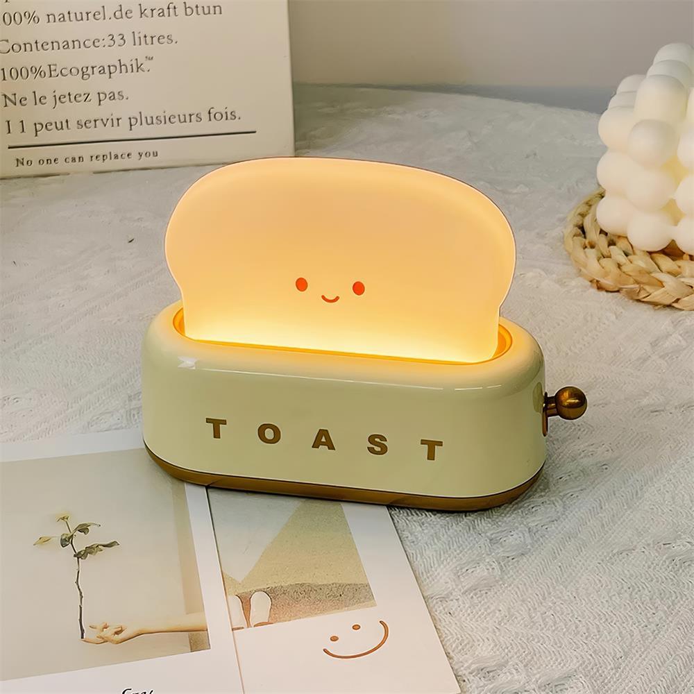 Modern Minimalist Toaster Table Lamp Plastic Acrylic 1-Light