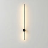 Modern Minimalist Linear LED Wall Light Aluminum 360-Degree Rotating Sconce