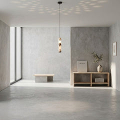 Wabi Sabi Pendant Lamp with Marble Shade for Dining Bedroom