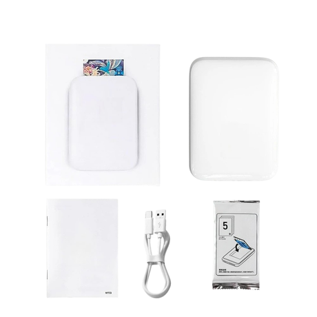 Mini Pocket MT53 Bluetooth Photo Printer 3-Inch Portable Black
