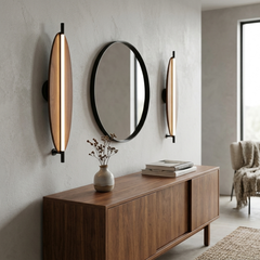 Scandinavian Wood Grain LED Wall Lamp