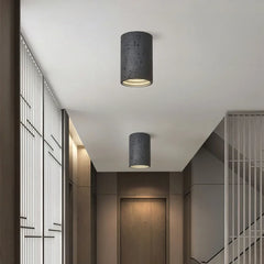 Vaelis Wabi-Sabi Cylindrical Ceiling Lamp Composite Integrated LED Surface-Mount