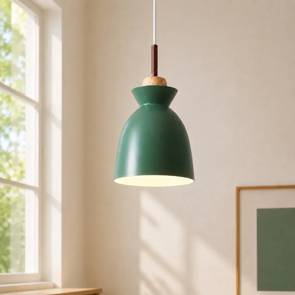 Valarie Scandinavian Wood Pendant Light Modern Fixture