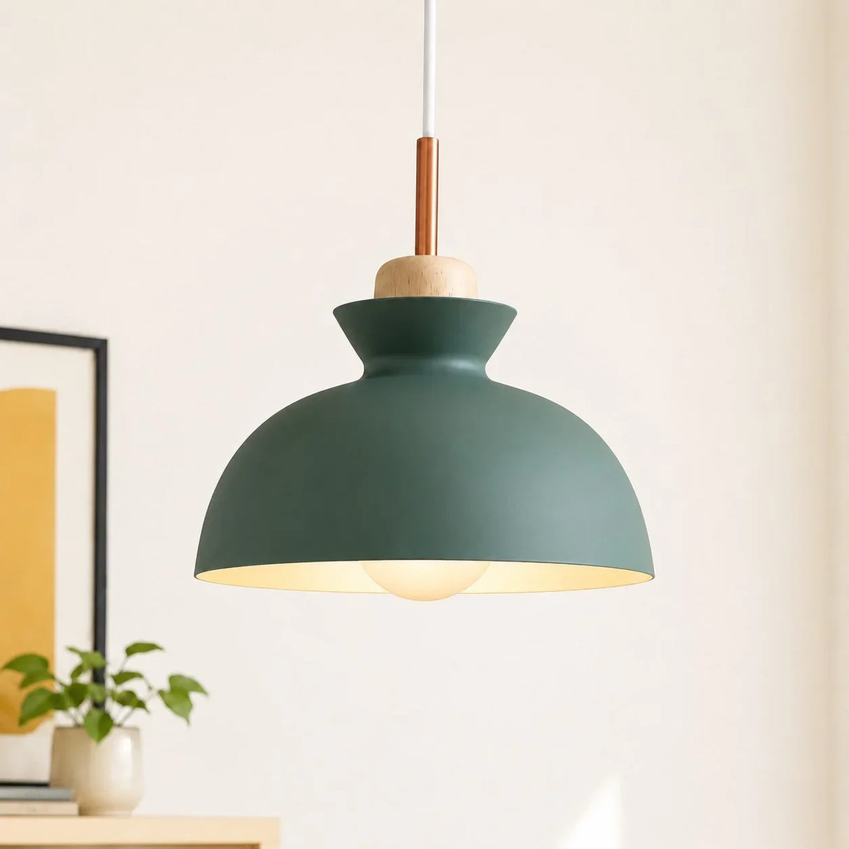 Valarie Scandinavian Wood Pendant Light Modern Fixture