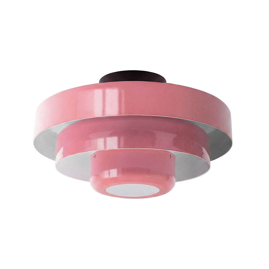Vanesly Bauhaus Three-Tier Round Macaron Ceiling Light Modern Fixture