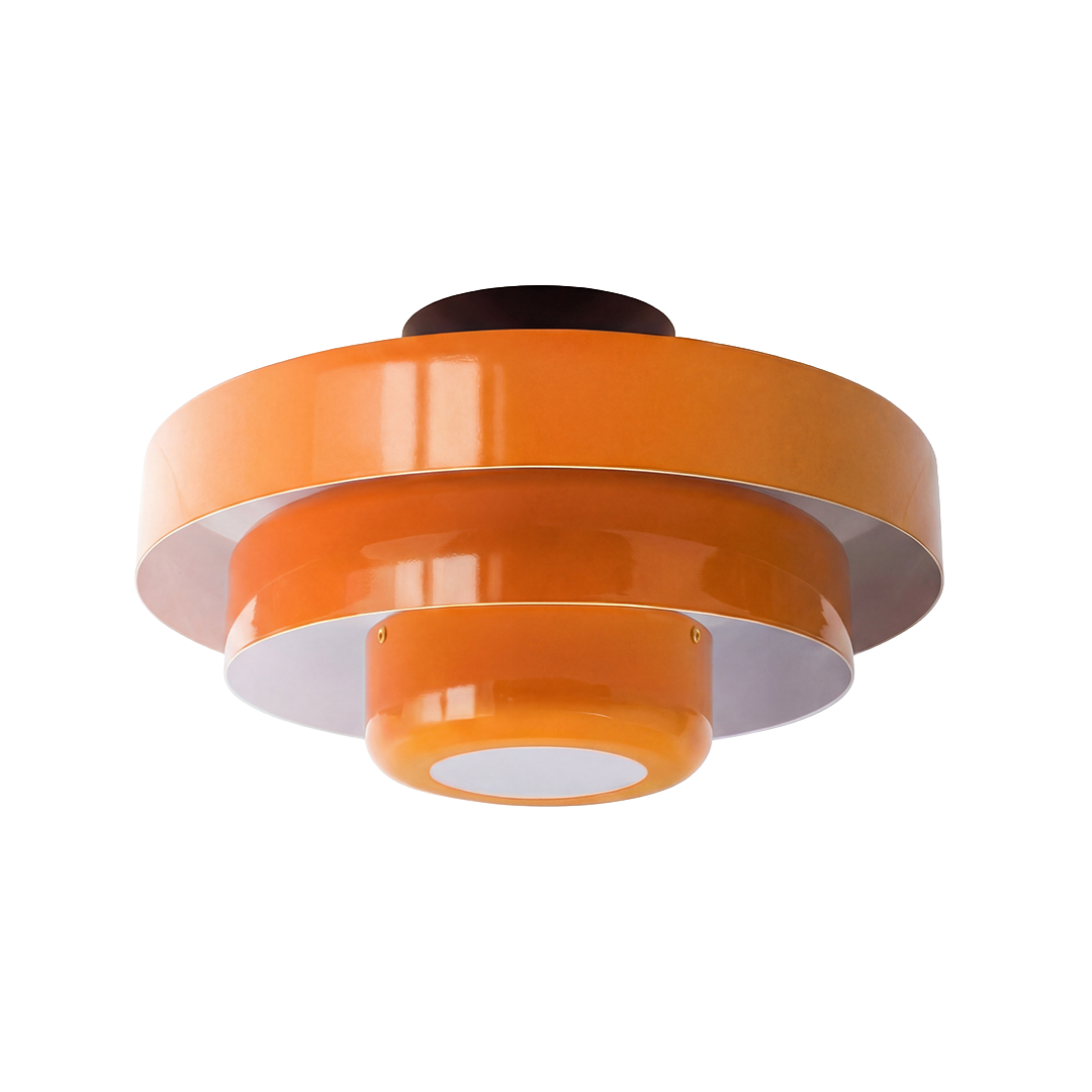 Vanesly Bauhaus Three-Tier Round Macaron Ceiling Light Modern Fixture
