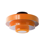 Vanesly Bauhaus Three-Tier Round Macaron Ceiling Light Modern Fixture