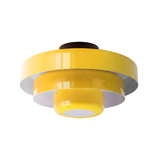 Vanesly Bauhaus Three-Tier Round Macaron Ceiling Light Modern Fixture
