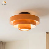 Vanesly Bauhaus Three-Tier Round Macaron Ceiling Light Modern Fixture