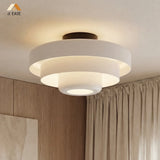 Vanesly Bauhaus Three-Tier Round Macaron Ceiling Light Modern Fixture