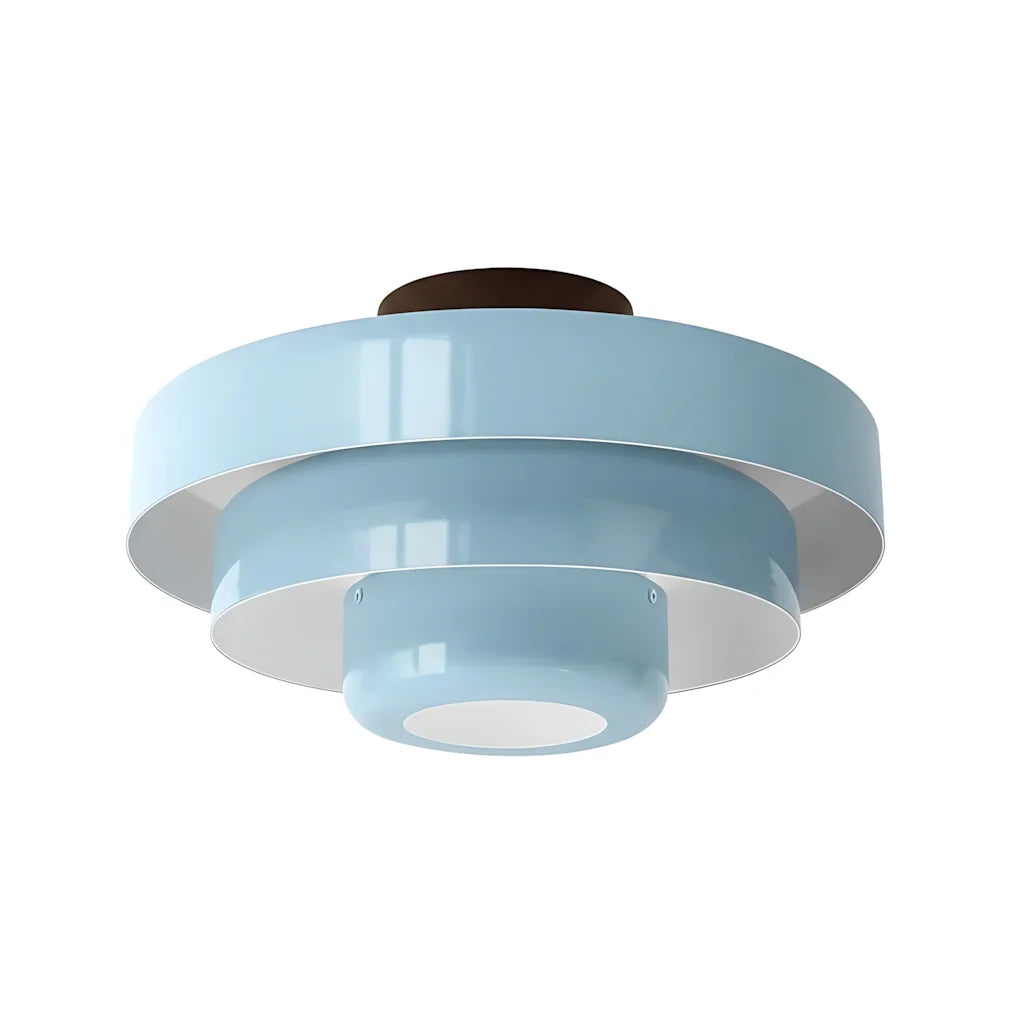 Vanesly Bauhaus Three-Tier Round Macaron Ceiling Light Modern Fixture