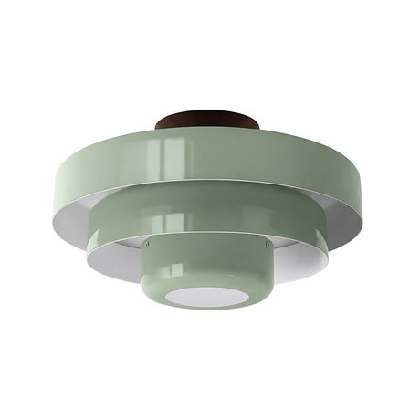Vanesly Bauhaus Three-Tier Round Macaron Ceiling Light Modern Fixture