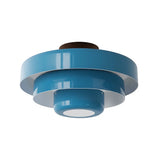 Vanesly Bauhaus Three-Tier Round Macaron Ceiling Light Modern Fixture