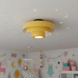 Vanesly Bauhaus Three-Tier Round Macaron Ceiling Light Modern Fixture