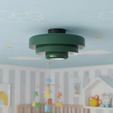 Vanesly Bauhaus Three-Tier Round Macaron Ceiling Light Modern Fixture