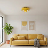 Vanesly Bauhaus Three-Tier Round Macaron Ceiling Light Modern Fixture