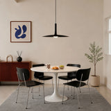 Pendant Light Flat Aluminum Shade LED Modern Minimalist Hanging Lamp
