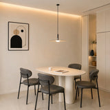 Pendant Light Flat Aluminum Shade LED Modern Minimalist Hanging Lamp
