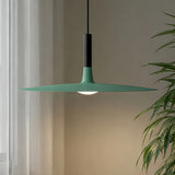 Pendant Light Flat Aluminum Shade LED Modern Minimalist Hanging Lamp