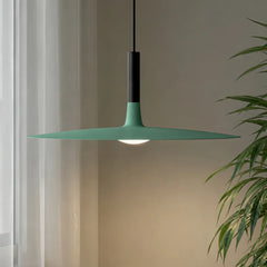 Pendant Light Flat Aluminum Shade LED Modern Minimalist Hanging Lamp