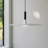 Pendant Light Flat Aluminum Shade LED Modern Minimalist Hanging Lamp