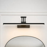 Hardwired LED bathroom wall sconce with a low-glare acrylic lens