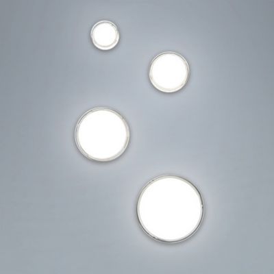 Dot LED Flushmount by dweLED Stainless Steel 6-inch Dimmable LED