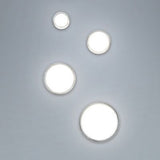 Dot LED Flushmount by dweLED Stainless Steel 6-inch Dimmable LED