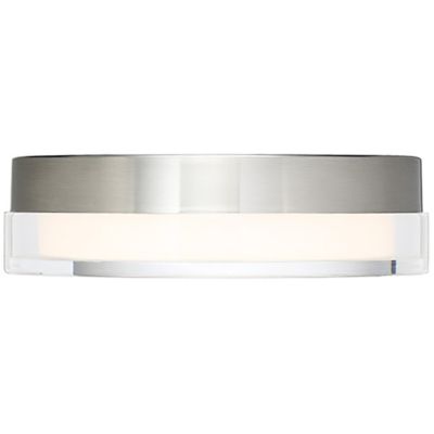 Dot LED Flushmount by dweLED Stainless Steel 6-inch Dimmable LED