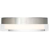 Dot LED Flushmount by dweLED Stainless Steel 6-inch Dimmable LED
