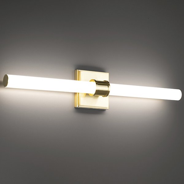 Huxe Lenmore 24-Inch LED Vanity Light Brass Dimmable