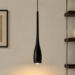 White water drop pendant light shown as a single hanging fixture