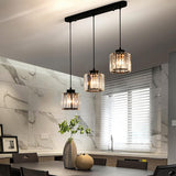 Lampsmodern-UK Multi-Head Glass Pendant Light Black for Kitchen