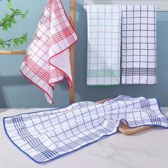 Absorbent Cotton Dish Towels - Eco - Friendly Kitchen Cleaning Cloths, 100% Cotton - 100 Cotton Kitchen Towels - Hurbane Home
