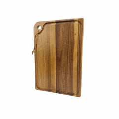 Acacia Cutting Board - Large Wood Board for Meat, Cheese, Vegetables - Hurbane Home