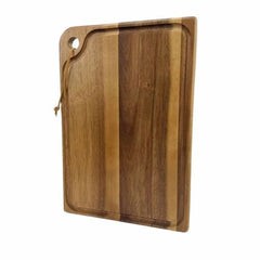 Acacia Cutting Board - Large Wood Board for Meat, Cheese, Vegetables - Hurbane Home
