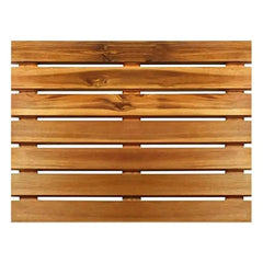 Acacia Wood Bath Mat - Slip - Resistant, Eco - Friendly Bathroom Floor Essential - Wooden Bath Mat - Hurbane Home