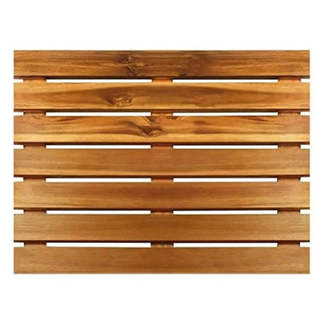 Acacia Wood Bath Mat - Slip - Resistant, Eco - Friendly Bathroom Floor Essential - Wooden Bath Mat - Hurbane Home