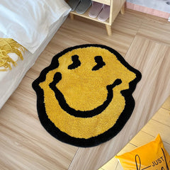 Acrylic Area Rug – Hand - Tufted Smiling Fluffy Decorative Accent - Hurbane Home