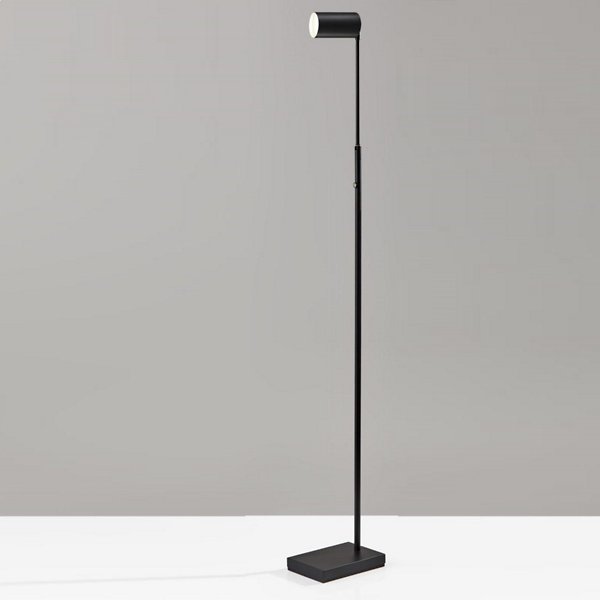 adjustable brightness floor lamp near sofa
