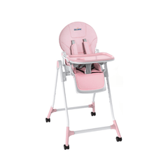 Adjustable Height Highchair with Wheels - Portable & Foldable for Baby Safety - Baby Feeding Chair - Hurbane Home