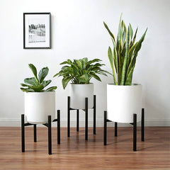 Adjustable Height Plant Stand - Indoor/Outdoor Metal Stand with Shelves for Multi - Size Pots - metal plant stand - Hurbane Home