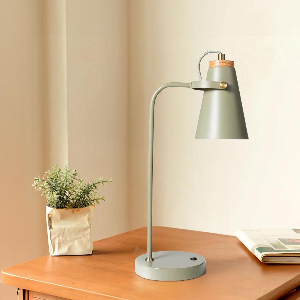 Adjustable industrial metal desk lamp supplementary product view 5