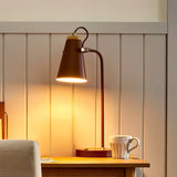 Adjustable industrial metal desk lamp alternative angle view 7