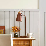 Adjustable industrial metal desk lamp close detail view 8